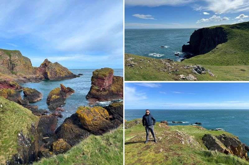 St Abb’s Head trail near Edinburgh, Scotland, photo by Next Level of Travel