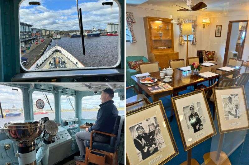 Visiting Royal Yacht Britannia in Edinburgh, Scotland, photos by Next Level of Travel