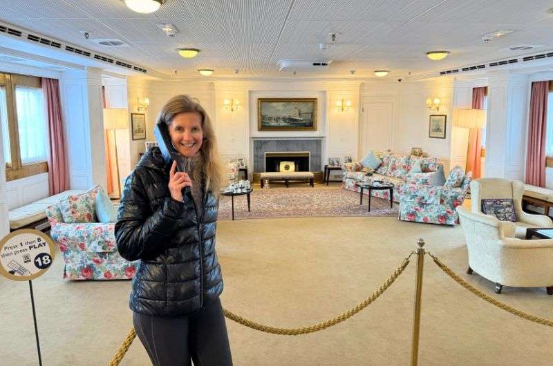 The Royal room in Royal Yacht Britannia, Edinburgh 1-day itinerary, photo by Next Level of Travel