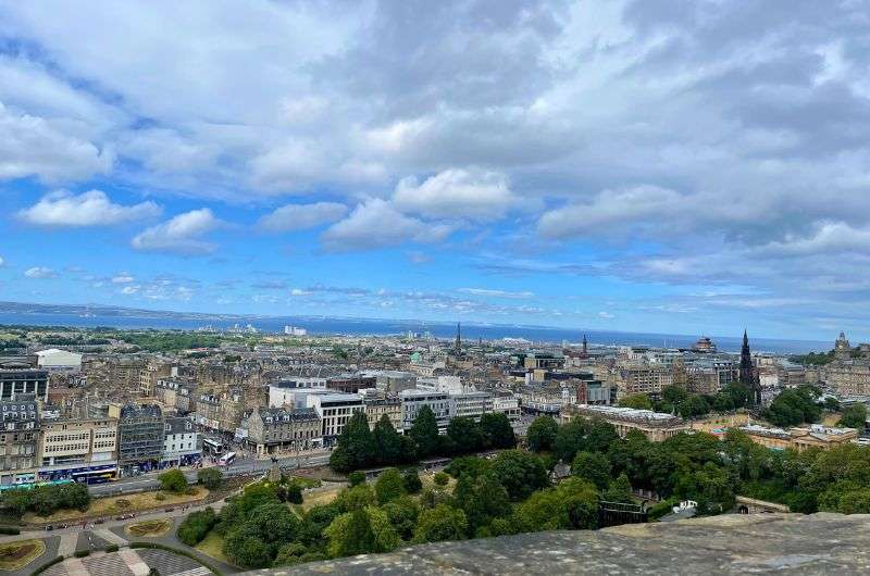 The view from Edinbugrh Castle, Edinburgh 1-day itinerary, photo by Next Level of Travel