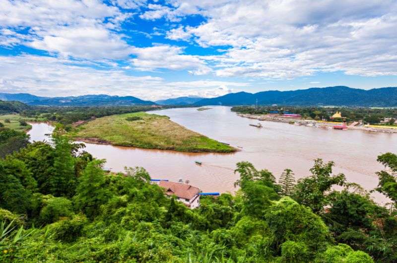 Golden Triangle viewpoint in Thailand