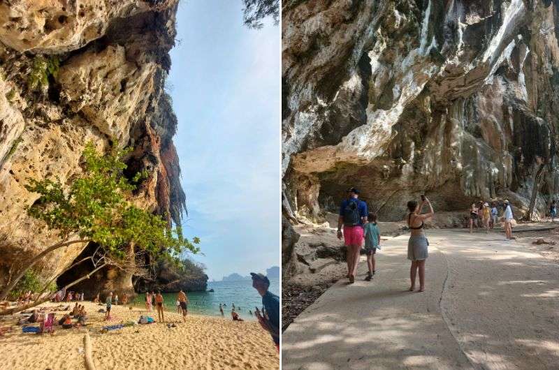 Rock climbing at Railay, Thailand, photo by Next Level of Travel