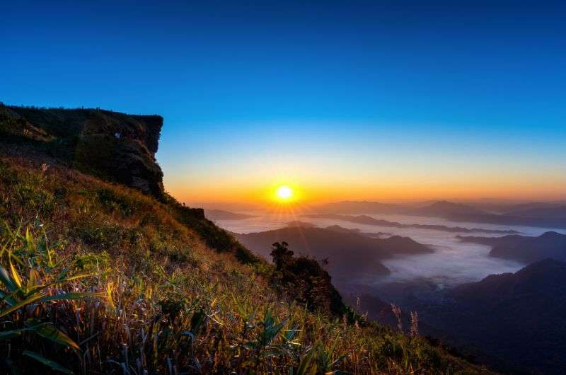 Sunrise at Phu Chi Fa, Thailand itinerary