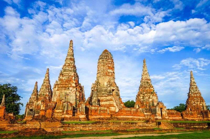 The ayutthaya historical park in Bangkok, Thailand, itinerary