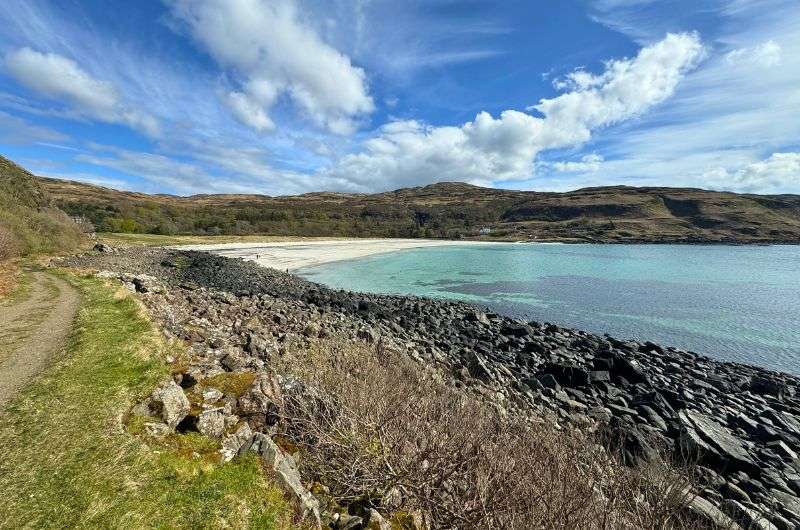 Calgary Bay on Isle of Mull in Scotland, photo by Next Level of Travel