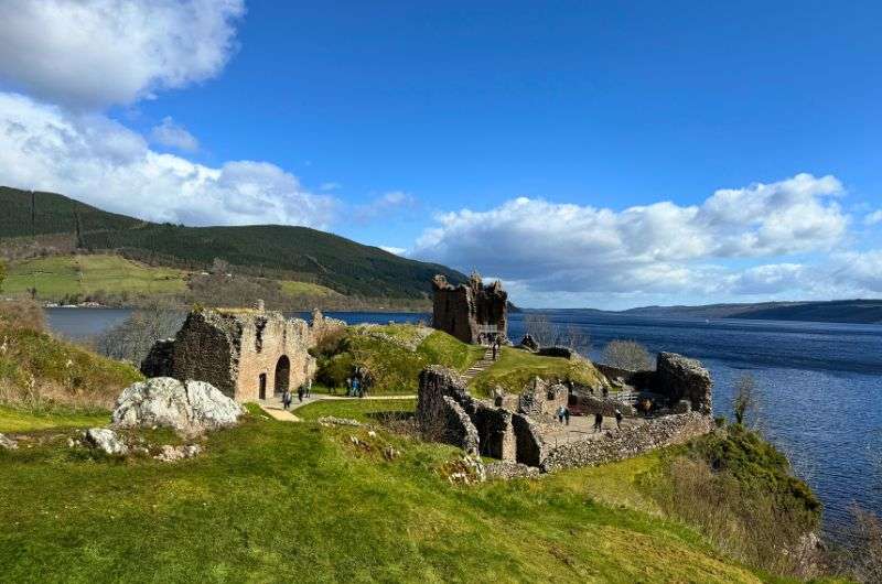 Urquhart Castle in Loch Ness, Scotland, photo by Next Level of Travel