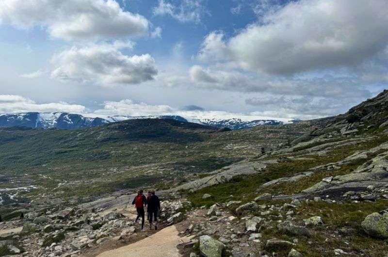 On the Trolltunga hike trail in Norway, photo by Next Level of Travel