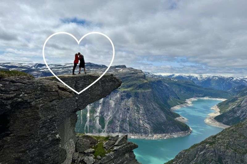 Tourists on the Trolltunga in Norway, photo by Next Level of Travel