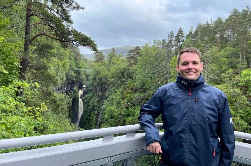 Falls of Measach, one of the stops during the 2 weeks in Scotland, photo by Next Level of Travel