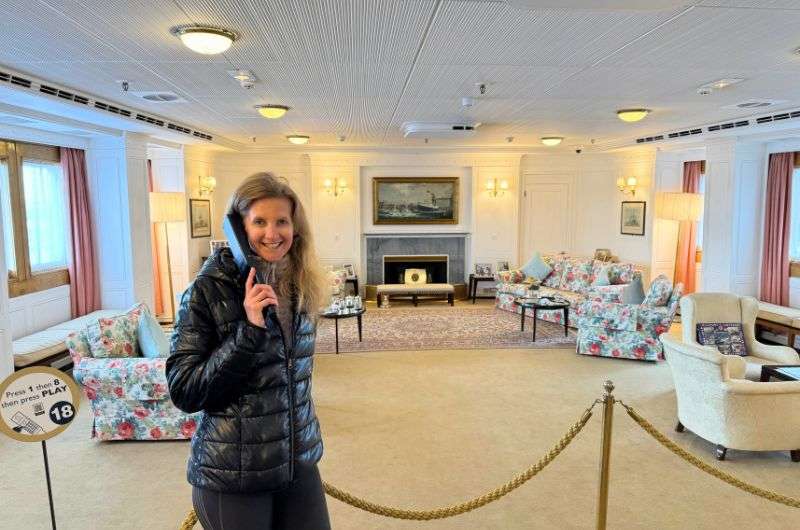 Interior of the Royal Yacht Britannia, Edinburgh, photo by Next Level of Travel