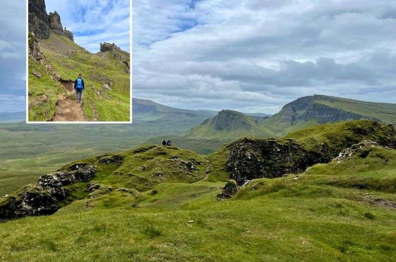 Quiraing walking trail in Scotland, photo by Next Level of Travel