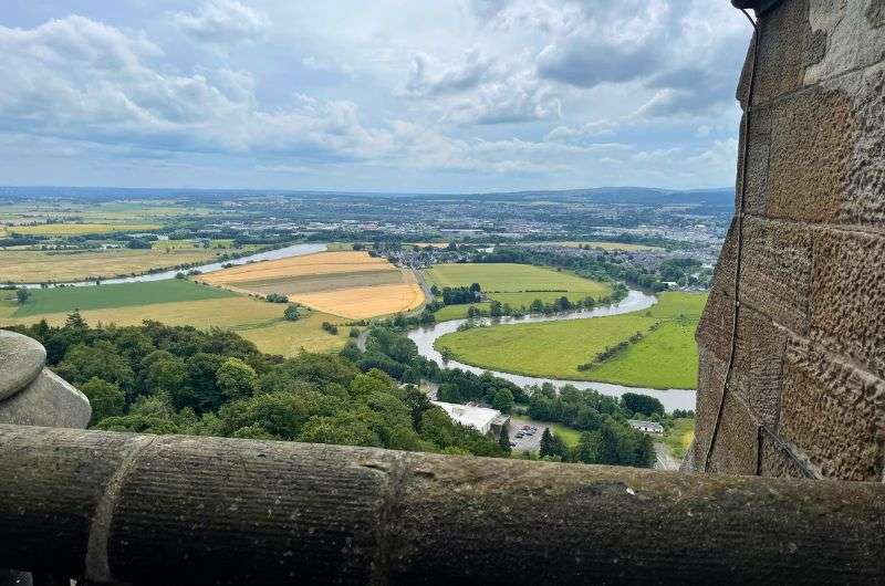 View from Wallace Monument, Scotland, photo by Next Level of Travel