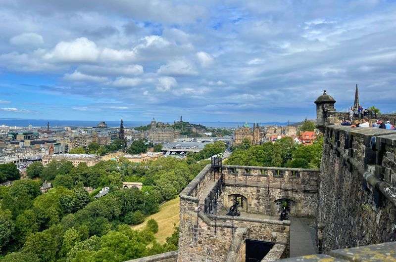 Edinburgh castle view, photo by Next Level of Travel