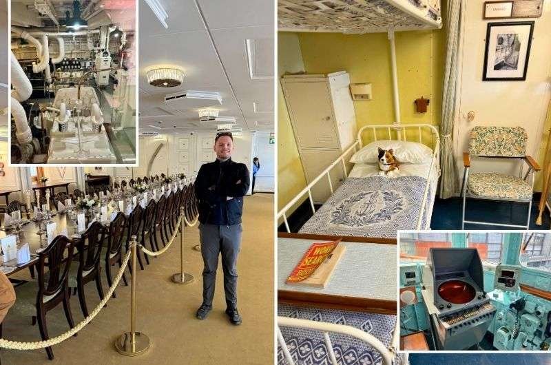 Visiting the Royal Yacht Britannia in Edinburgh, photos by Next Level of Travel