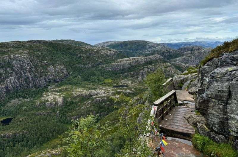 View on the Pulpit Rock hike in Norway, photo by Next Level of Travel