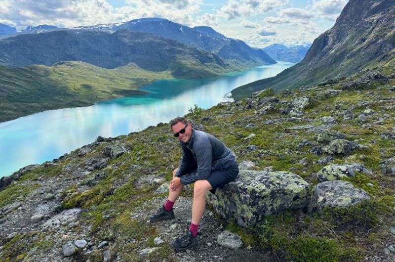 Traveler on the Besseggen Ridge in Norway, photo by Next Level of Travel