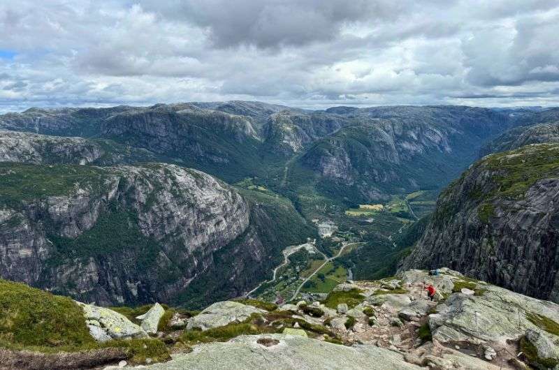 Climbing the Kjerag hike in Norway, photo by Next Level of Travel