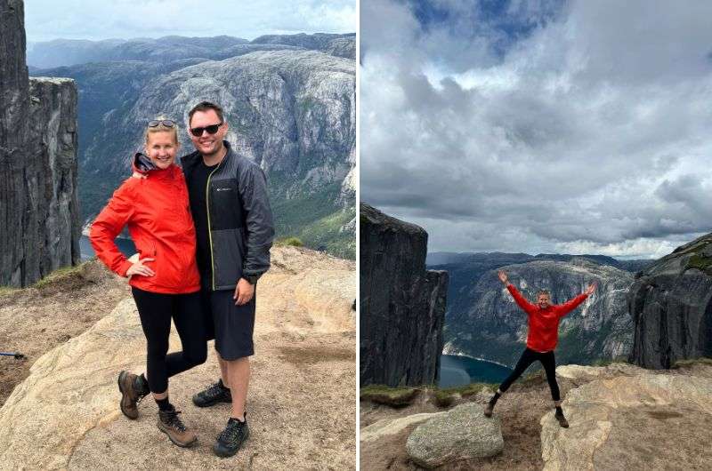 Tourist on Kjerag hike in Norway, photo by Next Level of Travel