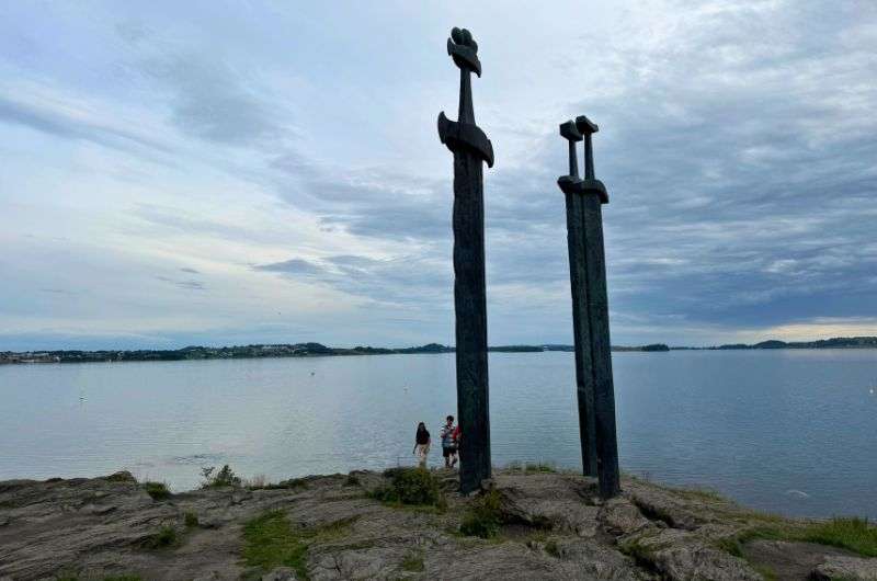 Sverd i fjell monument in Stavanger, Norway, photo by Next Level of Travel