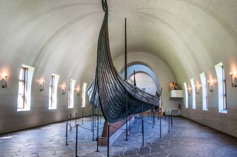 Viking ship in Museum of Archaelogy in Stavanger, Norway