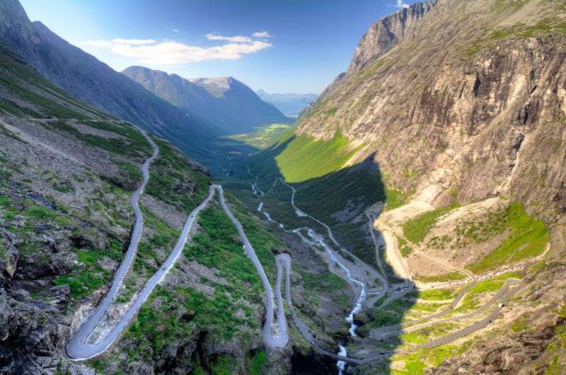 Trollstigen road in Norway, trip from Ålesund