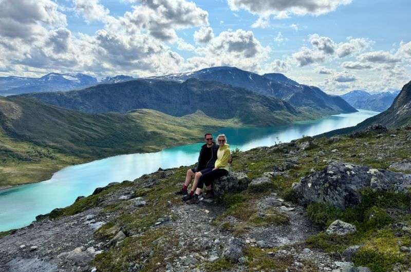  Couple on the Besseggen hike in Norway, photo by Next Level of Travel