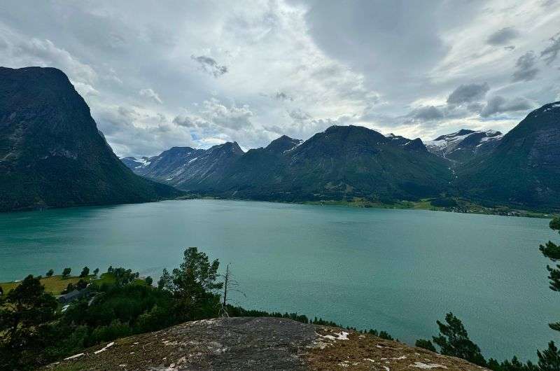 Lake in Oppstryn Skule in Norway, photo by Next Level of Travel