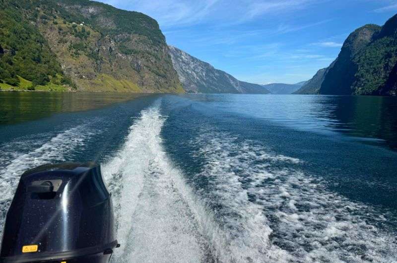  taking a cruise on a fjord in Norway, photo by Next Level of Travel