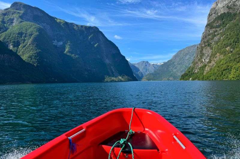 Cruise on Naeroyfjord in Norway, photo by Next Level of Travel