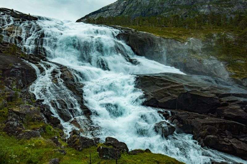 Husedalen waterfalls in Norway