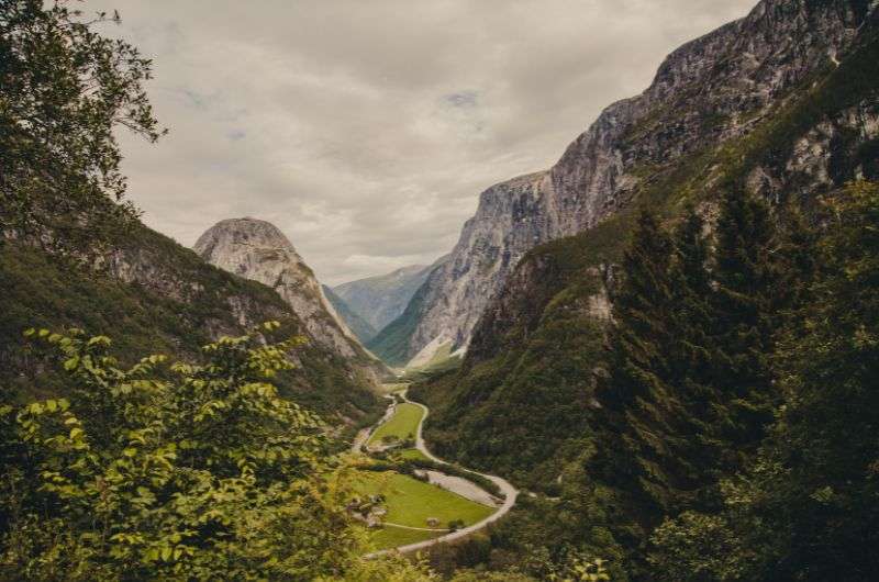 Stalheimskleiva road in Norway