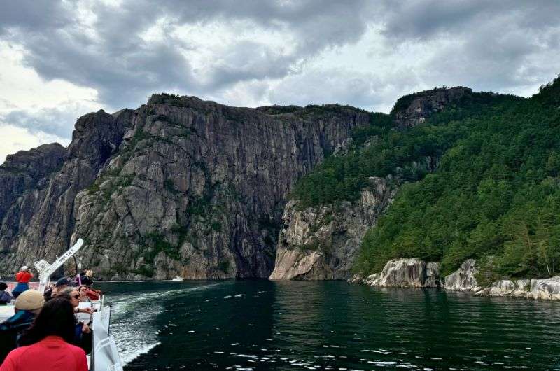 Taking the Lysefjord cruise in Norway, photo by Next Level of Travel