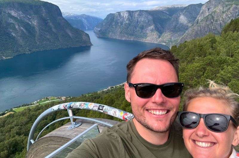 Couple in Flåm, Norway, photo by Next Level of Travel