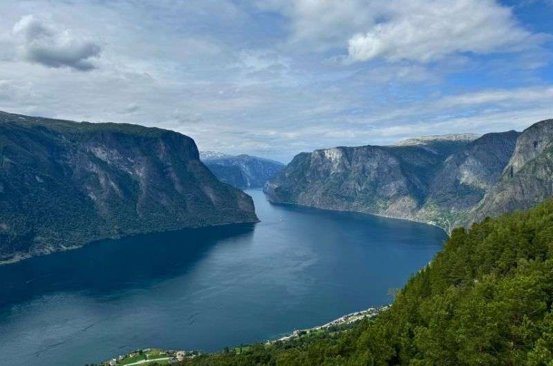 The view of Aurlandsfjord in Norway, photo by Next Level of Travel