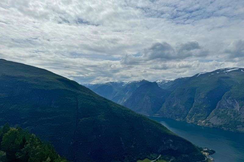 View of Aulandfjord in Flåm, Norway photo by Next Level of Travel