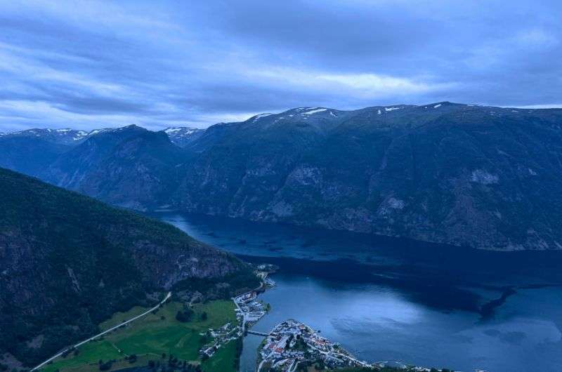 View of Aurlandsfjord in Flåm, Norway, photo by Next Level of Travel