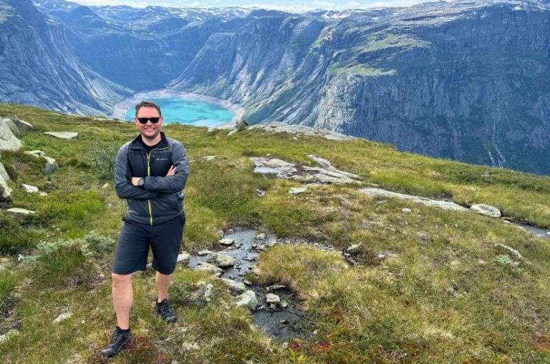 Traveler on the Trolltunga hike in Norway, photo by Next Level of Travel