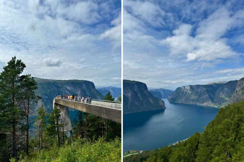 Stegastein Viewpoint in Flam, Norway, photos by Next Level of Travel