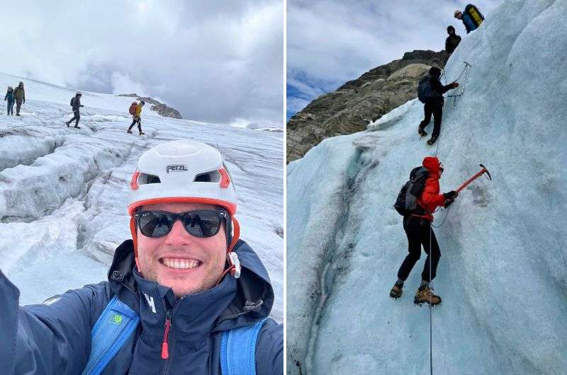 Travelers on the Folgefonna glacier hike in Norway, photos by Next Level of Travel