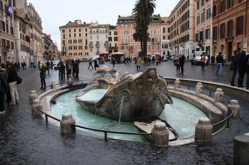 Fontana della Barcaccia in Rome, Italy