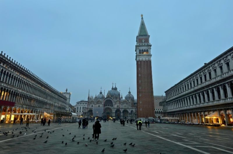 Square in Venice, Italy, photo by Next LEvel of Travel