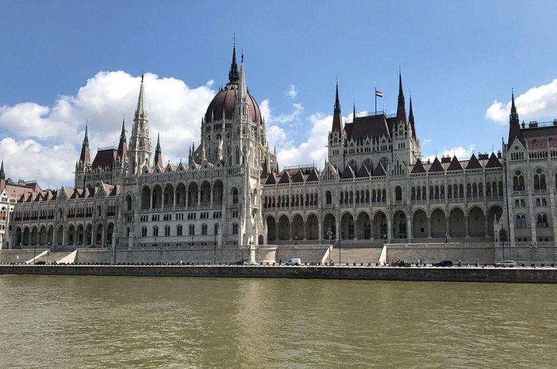 The Parliament building in Budapes, Hungary