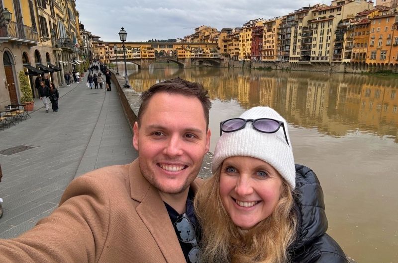 Travelers at Palazzo Vecchio in Florence, Italy, photo by Next Level of Travel