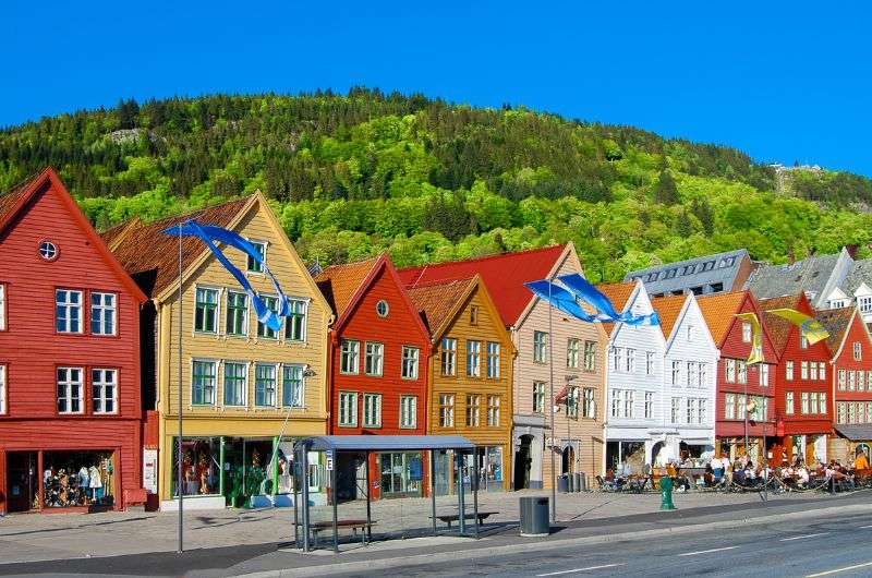 Colorful houses in Bergen, Norway