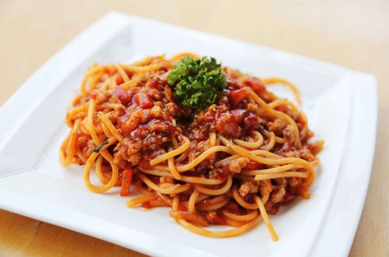 Pasta Bolognese, italian dish