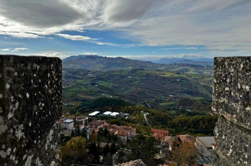 View from the Torre Guaita in San Marino, photo by Next Level of Travel