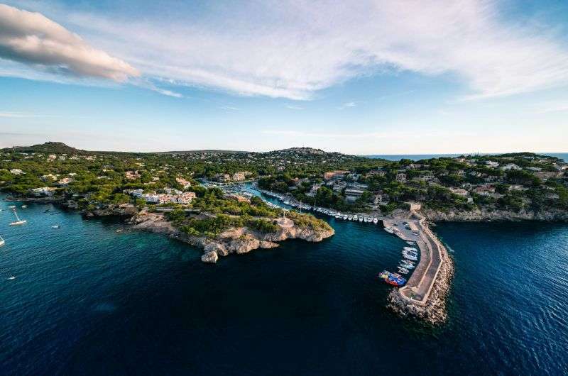 Santa Ponsa harbor nowadays