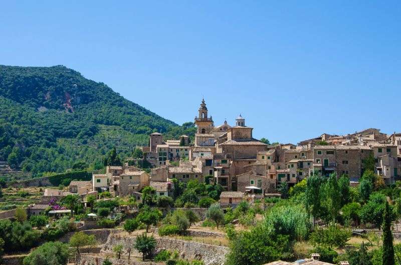 Valdemossa, a mountain village in Tramuntana mountains 