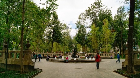 Alameda Park is a nice place in Mexico City.