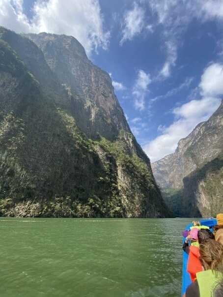 A boat trip in Sumidero Canyon National park, Mexico.